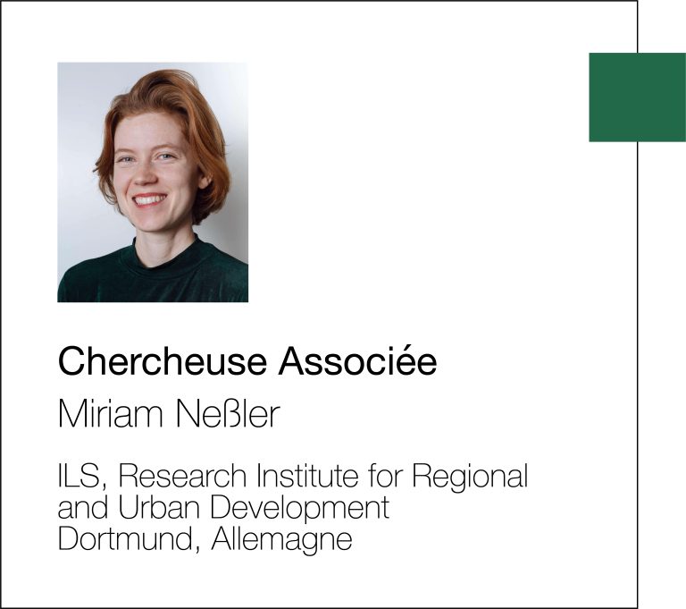 Miriam Nebler ILS, Research Institute for Regional and Urban Development, Dortmund, Allemagne