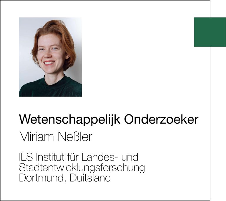 Miriam Neßler ILS Institut fur Landes- und Stadtentwicklungsforschung Dortmund Duitsland